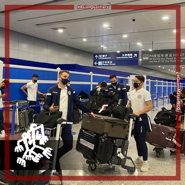 kaiyun-40强赛第一个对手到了！关岛队已抵达上海接受检测